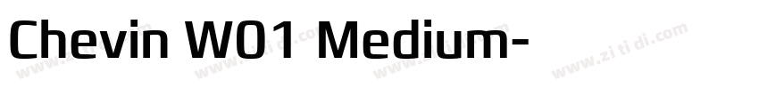 Chevin W01 Medium字体转换